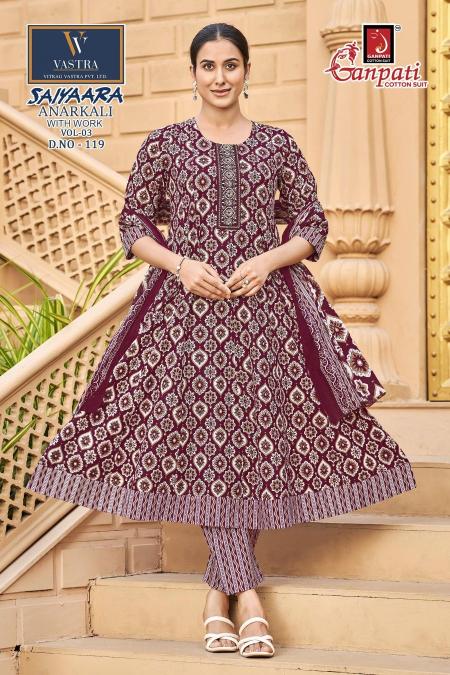 Ganpati saiyaara vol-3 wholesale market in hyderabad for western kurtis